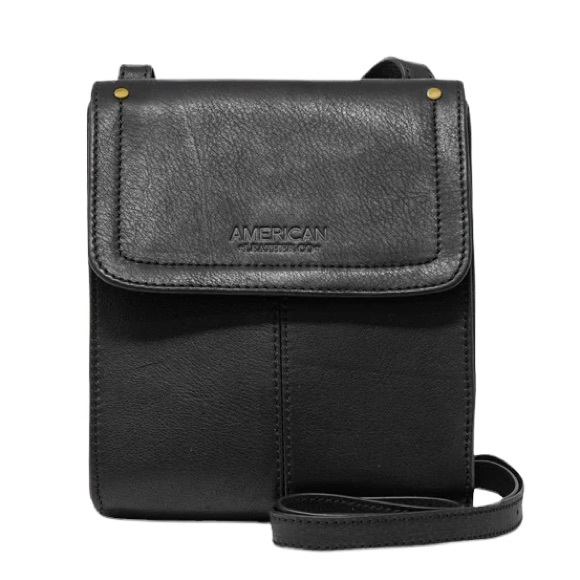 American Leather Bags American Leather Kansas Crossbody Bag Black